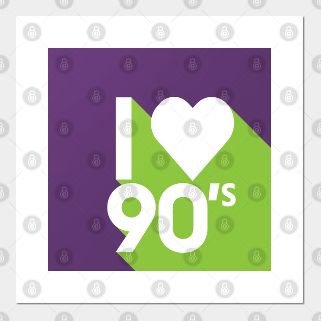 I Heart The 90s 90s Posters And Art Prints Teepublic 